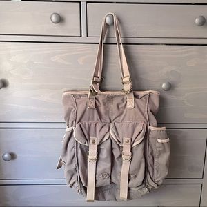 Oversized slouchy hobo bag